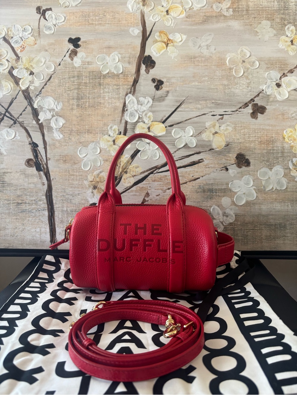 Marc Jacobs Red The Duffle Small Leather Mini Bag